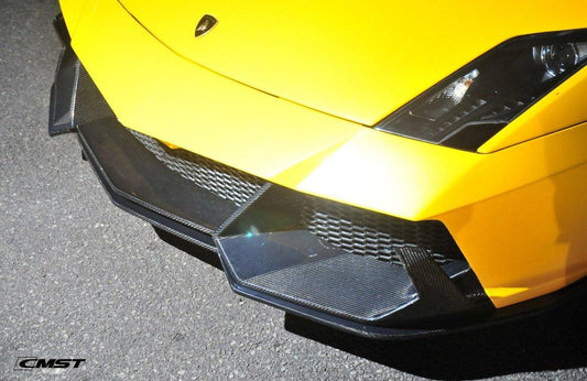 Lamborghini Gallardo 2009-2014 with Aftermarket Parts - Front Bumper & Lip Carbon Fiber / FRP from CMST Tuning
