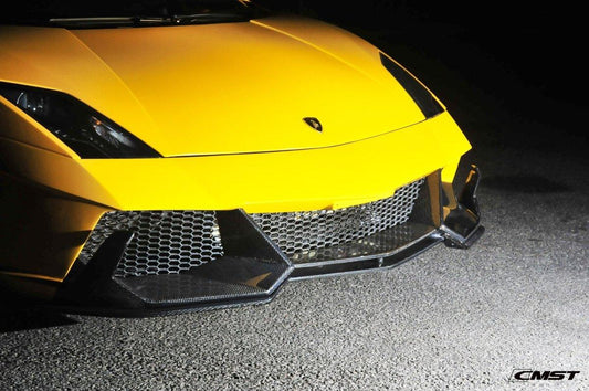 Lamborghini Gallardo 2009-2014 with Aftermarket Parts - Front Bumper & Lip Carbon Fiber / FRP from CMST Tuning
