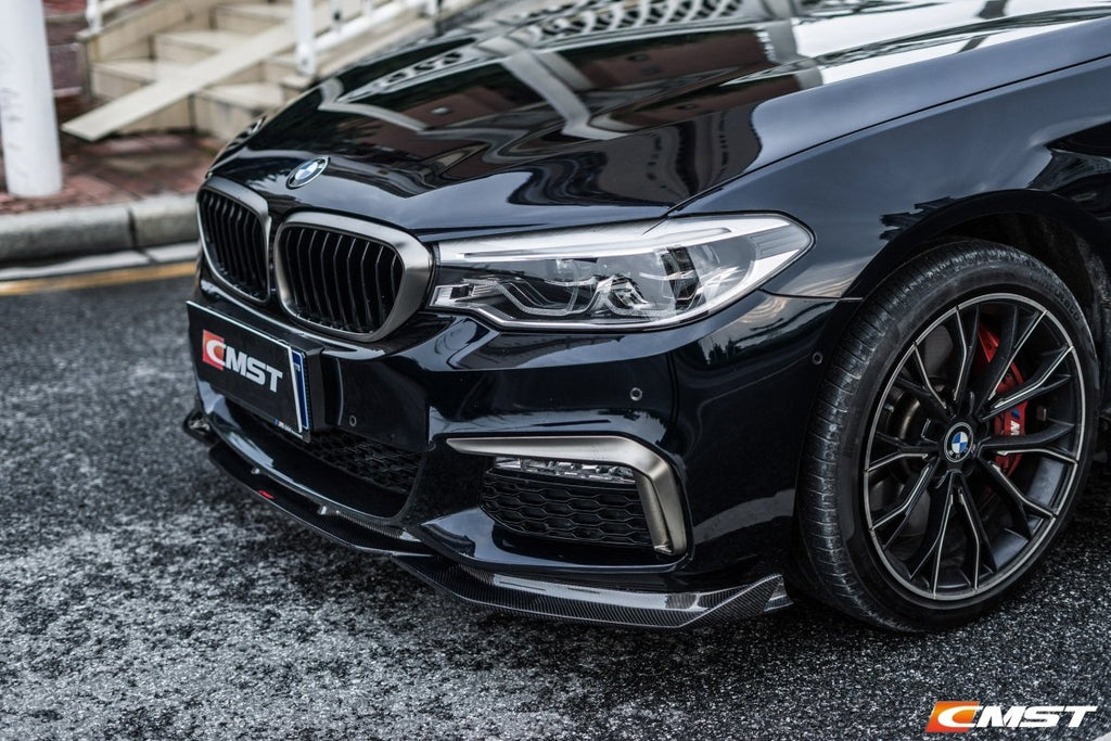 CMST Tuning Carbon Fiber Front Bumper Upper Valences for BMW 5 Series G30 /  G31 2017-2020 Pre-facelift – Performance SpeedShop