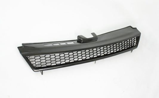 Volkswagen Golf R GTI Base MK7 MK7.5 2015-2021 (notch delete grill) with Aftermarket Parts - Front Grill Carbon Fiber / FRP from CMST Tuning