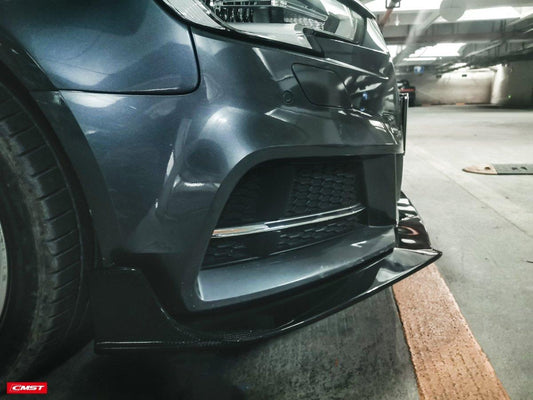 Audi S3 A3 S-line (with s-line bumper,does not fit base model) 8V.5 2017 2018 2019 2020 with Aftermarket Parts - Front Lip Carbon Fiber from CMST Tuning