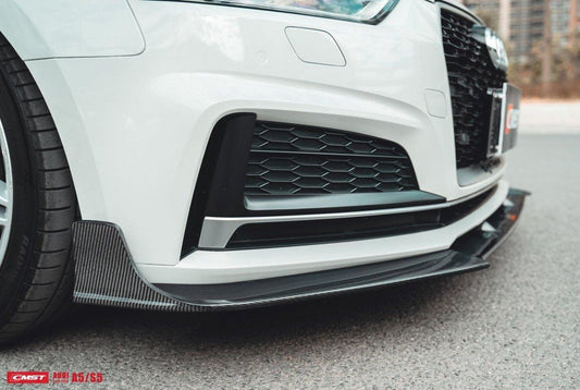 Audi S5 A5 S-line (with s-line bumper, does not base model) B9 2017 2018 2019 & RS5 B9 2018 2019 with Aftermarket Parts - Front Lip Carbon Fiber from CMST Tuning