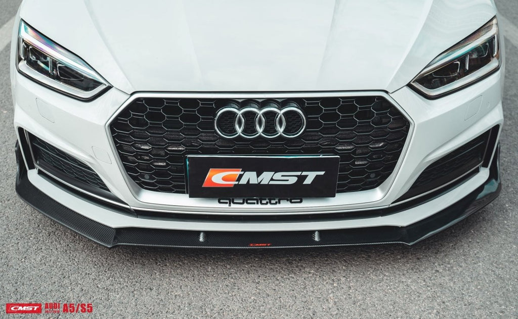CMST Tuning Carbon Fiber Front Lip for Audi A5 / S5 / RS5 B9 2017-2019 - Performance SpeedShop