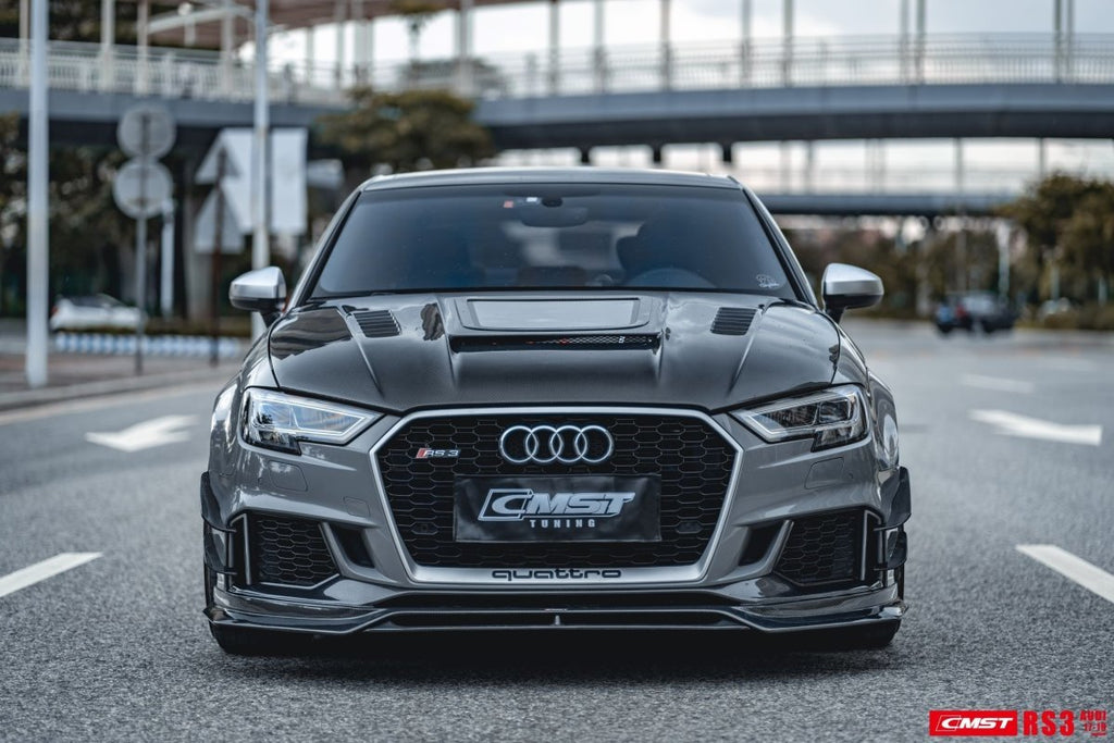CMST Tuning Carbon Fiber Front Lip for Audi RS3 2018-2020 - Performance SpeedShop