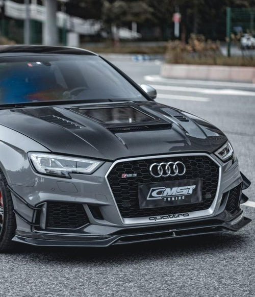 CMST Tuning Carbon Fiber Front Lip for Audi RS3 2018-2020 - Performance SpeedShop