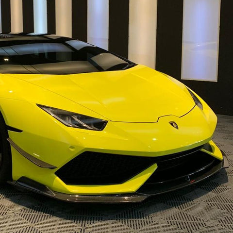 Lamborghini Huracan LP610 2015-2018 with Aftermarket Parts - Front Lip Splitter Carbon Fiber / FRP from CMST Tuning