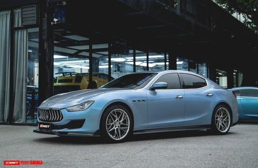 Maserati Ghibli 2018-On GranLusso, S, S GranLusso, S Q4, GT with Aftermarket Parts - Front Lip Splitter Carbon Fiber / FRP from CMST Tuning