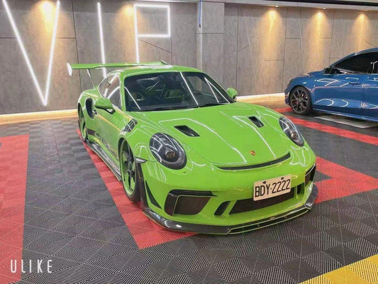 Porsche 991.2 911 GT3RS 2017-2019 with Aftermarket Parts - Vacuumed Carbon & FRP Front Lip from CMST Tuning