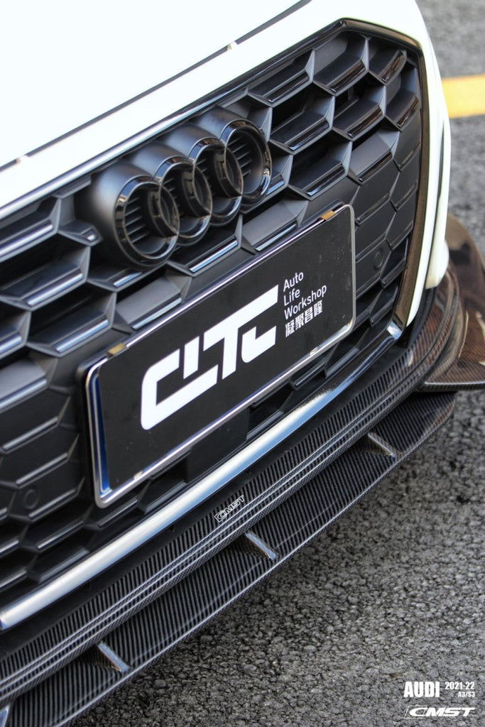 CMST Tuning Carbon Fiber Front Lip Splitter for Audi S3 A3 8Y 2021-ON - Performance SpeedShop