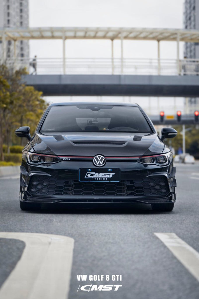 CMST Tuning Carbon Fiber Front Splitter for Volkswagen GTI MK8 - Performance SpeedShop