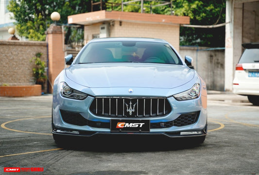 Maserati Ghibli 2018-On GranLusso, S, S GranLusso, S Q4, GT with Aftermarket Parts - Front Upper Valences Carbon Fiber / FRP from CMST Tuning