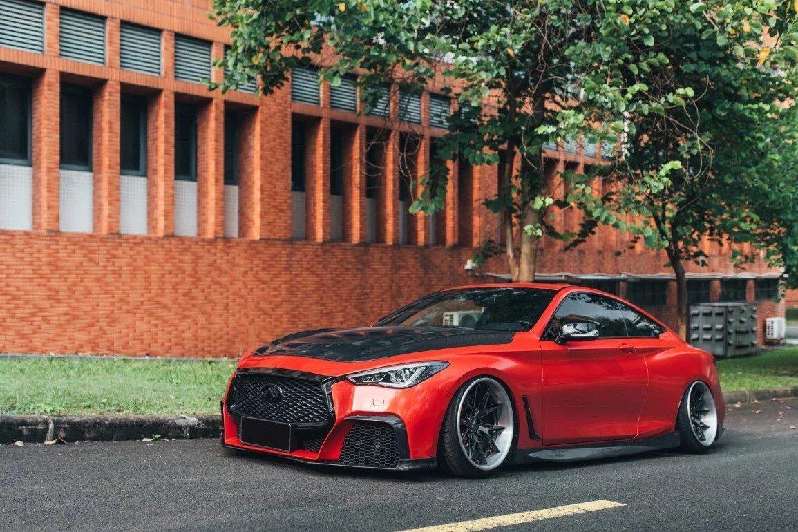 Moded Infinity Q60 CMST Tuning Carbon Fiber Full Body Kit for Infiniti Q60 to Project ...