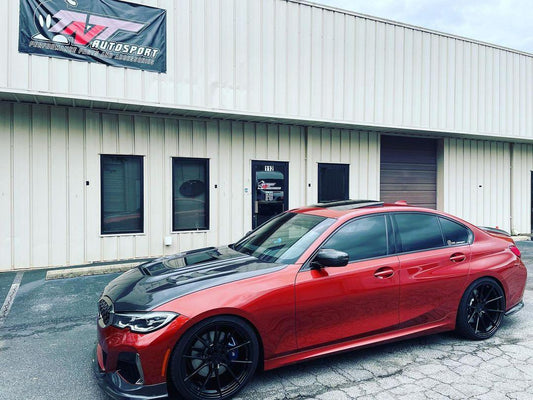 BMW 3 Series M340i 330i G20 G21 2019-ON with Aftermarket Parts - Hood Bonnet Carbon Fiber / FRP from CMST Tuning