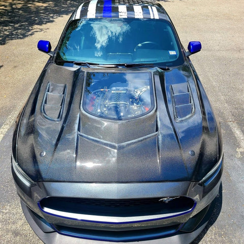 CMST Stage 2 Transparent Hood Mustang S550.1
