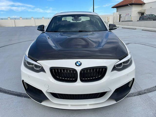 BMW M2/M2C F87 2016-2021 & 2 Series 228i 230i M235i M240i F22 F23 2014-2021 with Aftermarket Parts - GTS Carbon Fiber Hood Bonnet from CMST Tuning 
