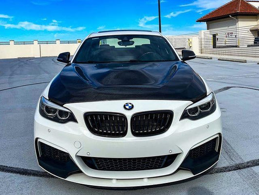 BMW M2/M2C F87 2016-2021 & 2 Series 228i 230i M235i M240i F22 F23 2014-2021 with Aftermarket Parts - GTS Carbon Fiber Hood Bonnet from CMST Tuning 
