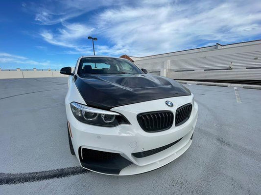 BMW M2/M2C F87 2016-2021 & 2 Series 228i 230i M235i M240i F22 F23 2014-2021 with Aftermarket Parts - GTS Carbon Fiber Hood Bonnet from CMST Tuning 
