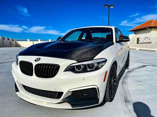 BMW M2/M2C F87 2016-2021 & 2 Series 228i 230i M235i M240i F22 F23 2014-2021 with Aftermarket Parts - GTS Carbon Fiber Hood Bonnet from CMST Tuning 
