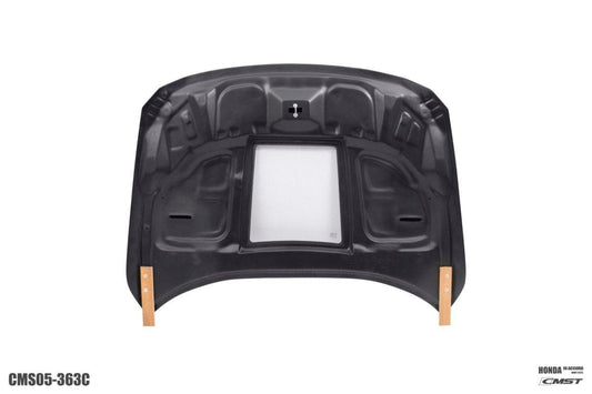 Honda Accord 10th Gen 2018-2022 with Aftermarket Parts - V2 Vented Style Hood Bonnet Carbon Fiber / FRP from CMST Tuning
