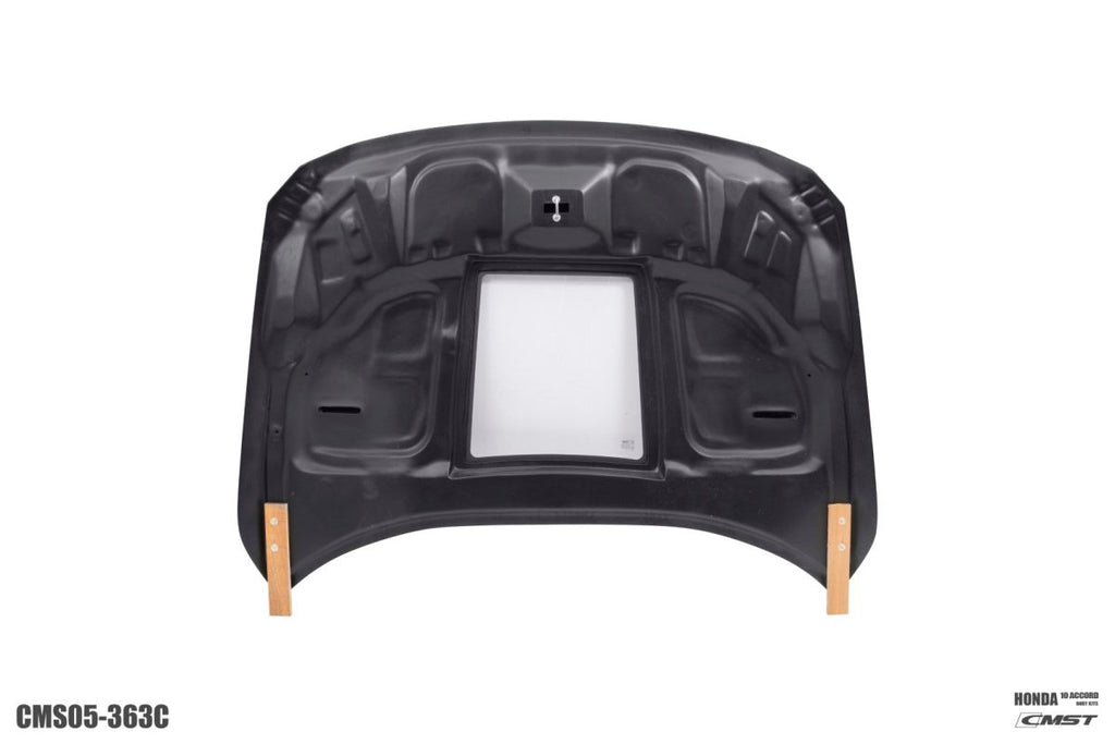 CMST Tuning Carbon Fiber Hood Bonnet Clearview Glass Transparent for Honda Accord 10th Gen - Performance SpeedShop