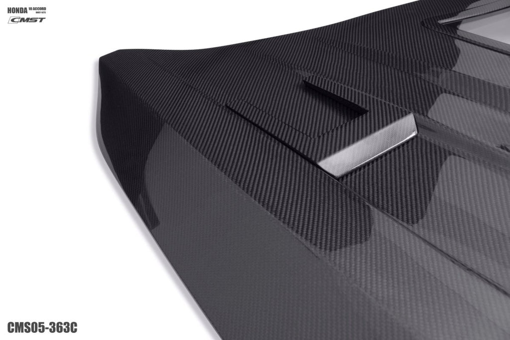 CMST Tuning Carbon Fiber Hood Bonnet Clearview Glass Transparent for Honda Accord 10th Gen - Performance SpeedShop