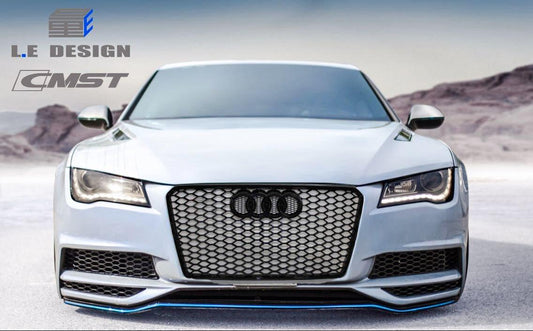 Audi RS7 S7 A7 C7 / C7.5 2012 2013 2014 2015 2016 2017 2018 with Aftermarket Parts - Hood Bonnet Carbon Fiber / FRP from  CMST Tuning