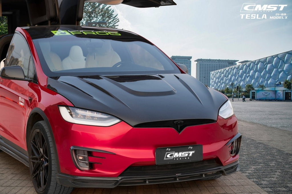 CMST Tuning Carbon Fiber Hood Bonnet for Tesla Model X 2016-2021 - Performance SpeedShop