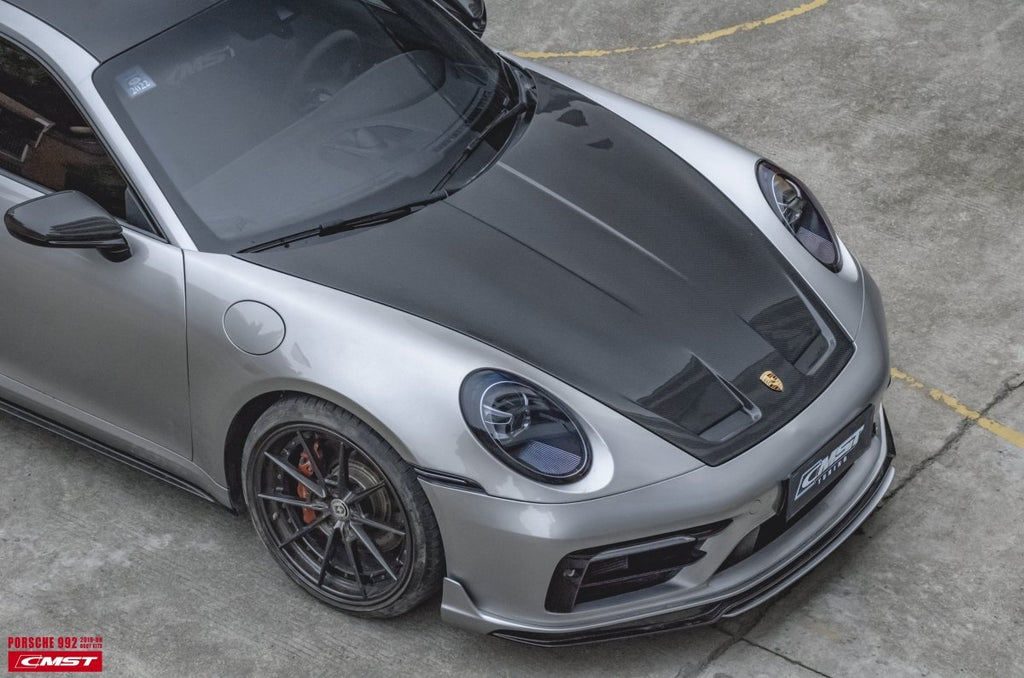 CMST Tuning Carbon Fiber Hood Bonnet GT3 Style for Porsche 911 992 - Performance SpeedShop