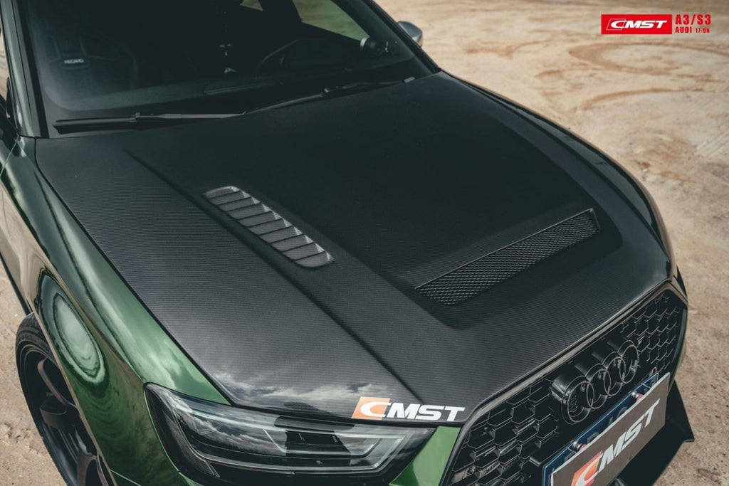 CMST Tuning Carbon Fiber Hood Bonnet Ver.1 for Audi RS3 2018-2020 & 2014-2020 A3 & A3 S Line & S3 - Performance SpeedShop