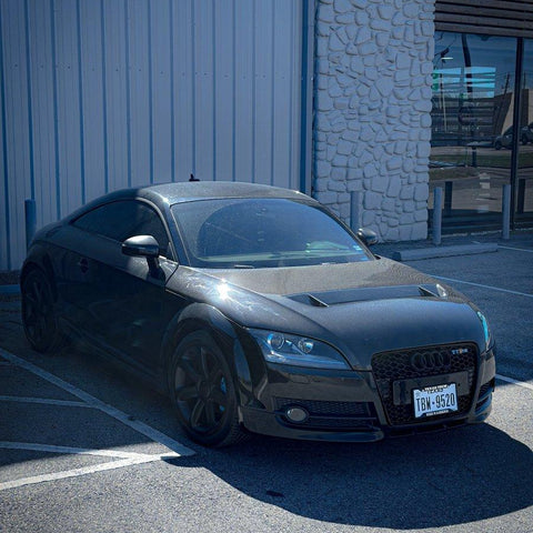 Audi TT TTS MK2 8J 2007 2008 2009 2010 2011 2012 2013 2014 2015 with Aftermarket Parts - V1 Hood Bonnet Carbon Fiber / FRP from  CMST Tuning