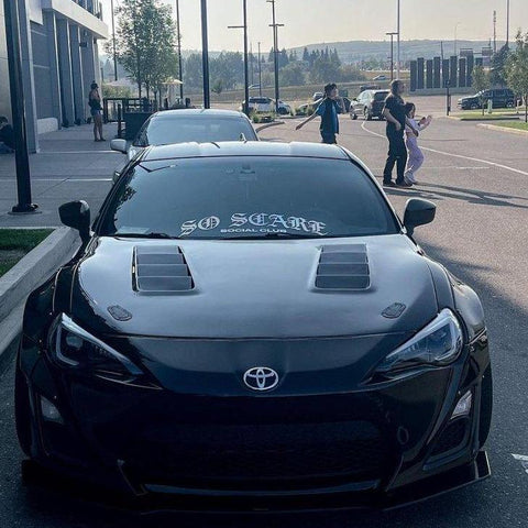 Toyota GT86 86 TRD GT SE Base 2017-2020 & Scion FR-S FRS 2013-2016 & Subaru BRZ TS Limited Premium 2013-2020 with Aftermarket Parts - V2 Vented Style Hood Bonnet Carbon Fiber/FRP from CMST Tuning
