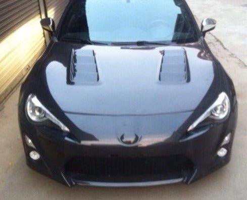 Toyota GT86 86 TRD GT SE Base 2017-2020 & Scion FR-S FRS 2013-2016 & Subaru BRZ TS Limited Premium 2013-2020 with Aftermarket Parts - V2 Vented Style Hood Bonnet Carbon Fiber/FRP from CMST Tuning
