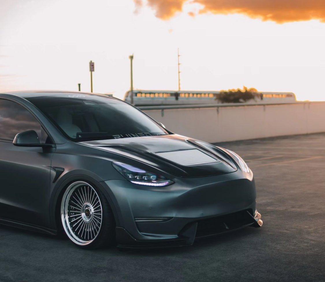 Custom Modify Model Y Tesla Model Y Performance Aftermarket Parts - CMST Tuning Hood Bonnet ...
