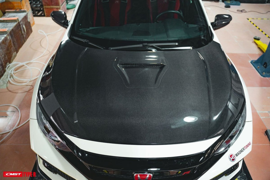 CMST Tuning Carbon Fiber Hood for Honda FK8 Civic Type-R (2017-ON) OE-Style - Performance SpeedShop
