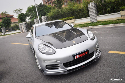 Porsche Panamera 970 970.1 970.2 2/4/4S/GTS/Turbo/Turbo S 2010-2016 with Aftermarket Parts - Carbon Fiber & FRP Hood Bonnet from  CMST Tuning
