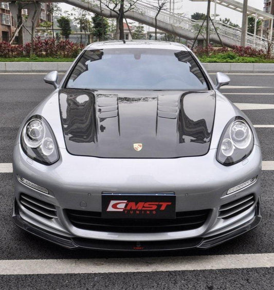 Porsche Panamera 970 970.1 970.2 2/4/4S/GTS/Turbo/Turbo S 2010-2016 with Aftermarket Parts - Carbon Fiber & FRP Hood Bonnet from  CMST Tuning
