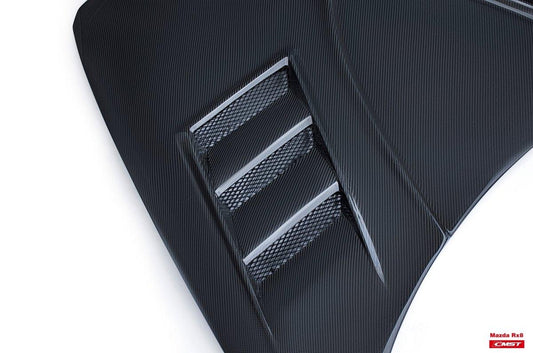 CMST Tuning Carbon Fiber Hood With Vent for Mazda RX-8 RX8 Vented - Performance SpeedShop