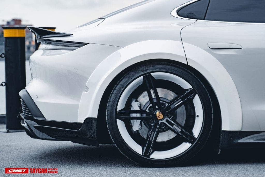 CMST Tuning Carbon Fiber Rear Diffuser & Canards for Porsche Taycan Turbo & Turbo S - Performance SpeedShop