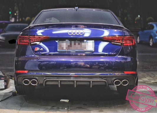 Audi S4 A4 S-line (with s-line bumper,does not fit base model) B9 2017 2048 2019 with Aftermarket Parts - Rear Diffuser Carbon Fiber from CMST Tuning