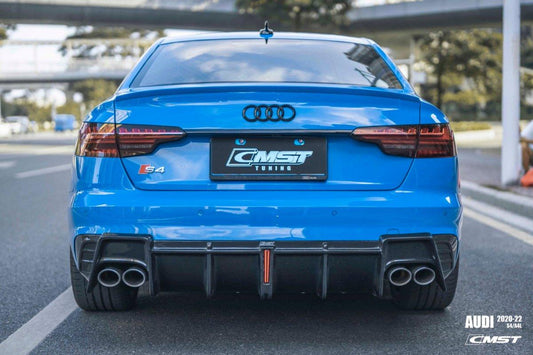 CMST Tuning Carbon Fiber Rear Diffuser for Audi S4 & A4 S-line 2020-ON B9.5 - Performance SpeedShop