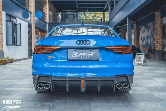 CMST Tuning Carbon Fiber Rear Diffuser for Audi S4 & A4 S-line 2020-ON B9.5 - Performance SpeedShop