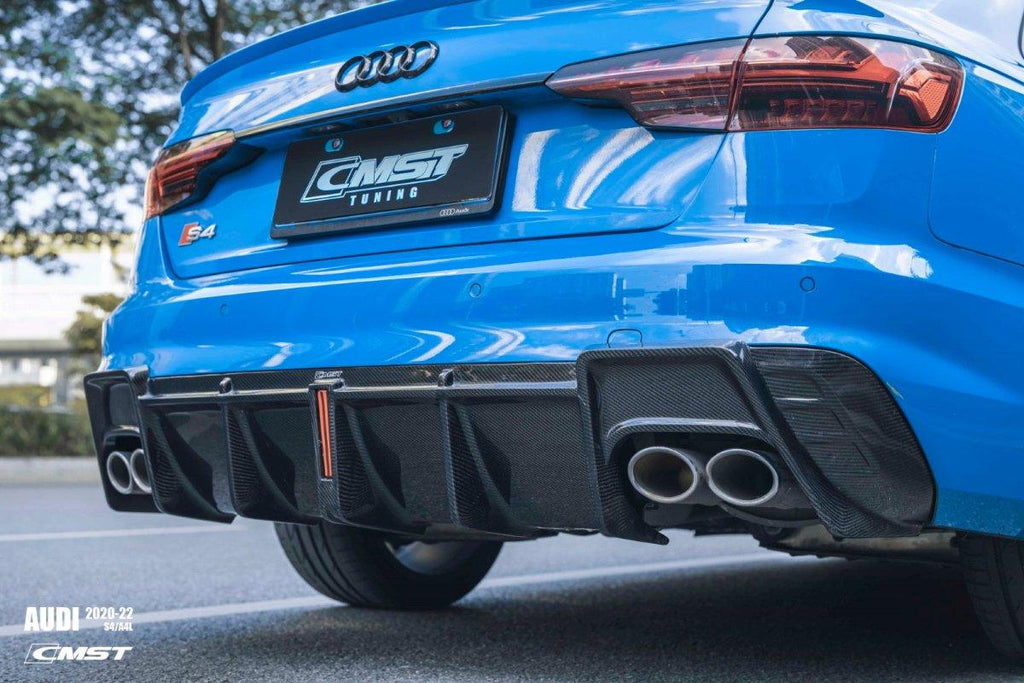 S4 Diffuser CMST Tuning Carbon Fiber Rear Diffuser for Audi S4 & A4 S-line 2020-ON ...