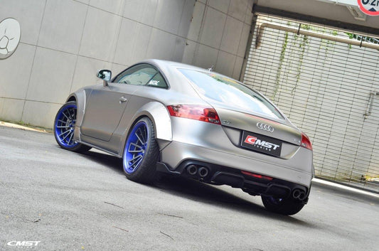 Audi TT TTS MK2 8.5J 2011 2012 2013 2014 2015 2.0T & 3.2T - Dual Tips & Quad Tips with Aftermarket Parts - Rear Diffuser Carbon Fiber / FRP from CMST Tuning