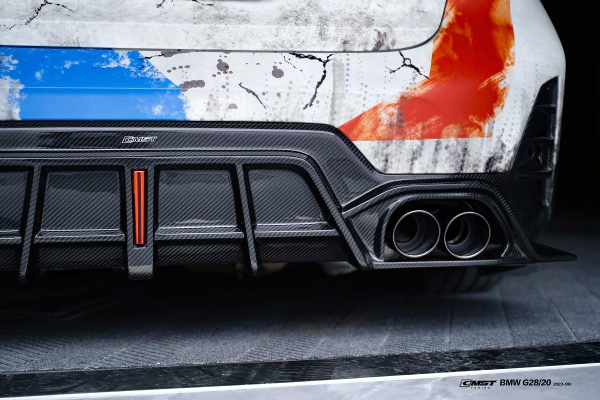 330i Rear Diffuser Stock BMW 330i M340i G20 G21 LCI Aftermarket Parts - CMST Tuning Rear ...