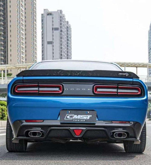 Dodge Challenger Hellcat Redeye T/A Scat Pack 392 SRT R/T SXT SE 2008-2023 with Aftermarket Parts - Carbon Fiber / FRP Rear Diffuser from CMST Tuning