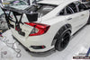 CMST Tuning Carbon Fiber Rear Diffuser for Honda 10th Gen Civic Sedan Dual Exit - Performance SpeedShop