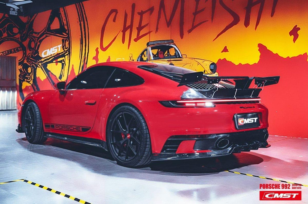 Porsche 992 992.1 Carerra Base/S/T/4/4S/Targa 4/Targa 4S/GTS 2020-2024 (Sport Design Aerokit Package only)with Aftermarket Parts - Carbon Fiber Rear Diffuser from CMST Tuning