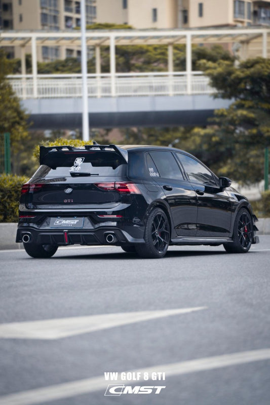 Volkswagen Golf GTI MK8 2022-ON with Aftermarket Parts - Pre-preg Carbon Fiber/FRP Rear Diffuser from CMST Tuning