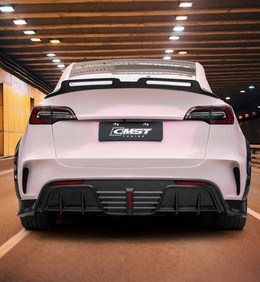 CMST Tuning Carbon Fiber Rear Diffuser Ver.6 for Tesla Model Y - Performance SpeedShop