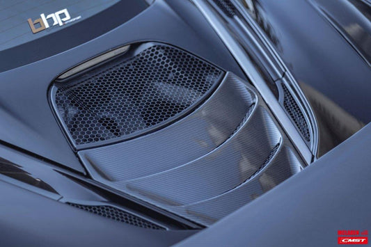 McLaren 720s 2018-2023 with Aftermarket Parts - OE Style Rear Engine Cover Carbon Fiber / FRP from CMST Tuning
